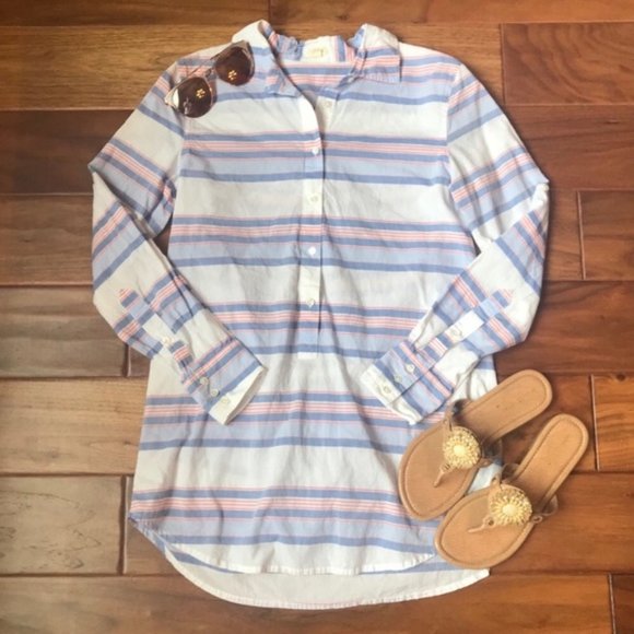 J. Crew striped tunic top - Picture 1 of 4